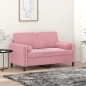 vidaXL Cojines decorativos 2 uds terciopelo rosa 15x50 cm vidaXL Cojines decorativos 2 uds terciopelo rosa 15x50 cm
