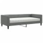 vidaXL Sofá cama con colchón tela gris oscuro 100x200 cm