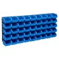 vidaXL Kit de cajas de almacenaje 48 pzas paneles de pared azul negro vidaXL Kit de cajas de almacenaje 48 pzas paneles de pared azul negro