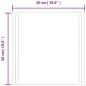 vidaXL Espejo de baño con LED 50x50 cm vidaXL Espejo de baño con LED 50x50 cm