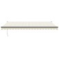 vidaXL Toldo retráctil aluminio y tela color crema 5x3 m vidaXL Toldo retráctil aluminio y tela color crema 5x3 m