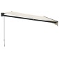 vidaXL Toldo retráctil aluminio y tela color crema 5x3 m vidaXL Toldo retráctil aluminio y tela color crema 5x3 m
