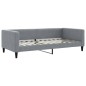 vidaXL Sofá cama nido con colchón tela gris claro 100x200 cm