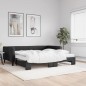 vidaXL Sofá cama nido con colchón tela negro 100x200 cm