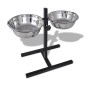 Soporte De Alimentación Ajustable Mascota 2X1,6L Tazón Inoxidable Soporte De Alimentación Ajustable Mascota 2X1,6L Tazón Inoxidable