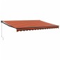 vidaXL Toldo retráctil aluminio y tela naranja y marrón 4,5x3 m vidaXL Toldo retráctil aluminio y tela naranja y marrón 4,5x3 m