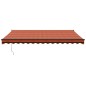 vidaXL Toldo retráctil aluminio y tela naranja y marrón 4,5x3 m vidaXL Toldo retráctil aluminio y tela naranja y marrón 4,5x3 m