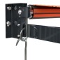 vidaXL Toldo retráctil aluminio y tela naranja y marrón 4,5x3 m vidaXL Toldo retráctil aluminio y tela naranja y marrón 4,5x3 m