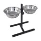 Soporte De Alimentación Ajustable Mascota 2X4.1L Tazón Inoxidable Soporte De Alimentación Ajustable Mascota 2X4.1L Tazón Inoxidable