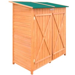 vidaXL Caseta de jardín de madera para herramientas trastero grande