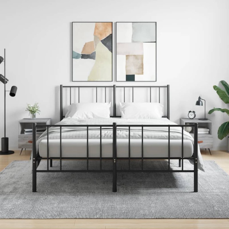 vidaXL Mesitas noche 2 uds madera ingeniería gris Sonoma 40x35x47,5 cm vidaXL Mesitas noche 2 uds madera ingeniería gris Sonoma 40x35x47,5 cm