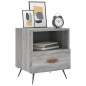vidaXL Mesitas noche 2 uds madera ingeniería gris Sonoma 40x35x47,5 cm vidaXL Mesitas noche 2 uds madera ingeniería gris Sonoma 40x35x47,5 cm
