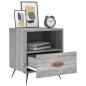 vidaXL Mesitas noche 2 uds madera ingeniería gris Sonoma 40x35x47,5 cm vidaXL Mesitas noche 2 uds madera ingeniería gris Sonoma 40x35x47,5 cm