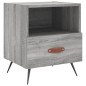 vidaXL Mesitas noche 2 uds madera ingeniería gris Sonoma 40x35x47,5 cm vidaXL Mesitas noche 2 uds madera ingeniería gris Sonoma 40x35x47,5 cm