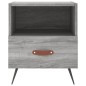vidaXL Mesitas noche 2 uds madera ingeniería gris Sonoma 40x35x47,5 cm vidaXL Mesitas noche 2 uds madera ingeniería gris Sonoma 40x35x47,5 cm