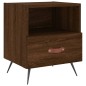 vidaXL Mesita noche 2 uds madera ingeniería marrón roble 40x35x47,5 cm vidaXL Mesita noche 2 uds madera ingeniería marrón roble 40x35x47,5 cm