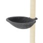 vidaXL Rascador para gatos con postes de sisal gris oscuro 95 cm