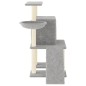 vidaXL Rascador para gatos con postes de sisal gris claro 96,5 cm vidaXL Rascador para gatos con postes de sisal gris claro 96,5 cm