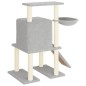 vidaXL Rascador para gatos con postes de sisal gris claro 96,5 cm vidaXL Rascador para gatos con postes de sisal gris claro 96,5 cm