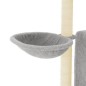 vidaXL Rascador para gatos con postes de sisal gris claro 96,5 cm vidaXL Rascador para gatos con postes de sisal gris claro 96,5 cm