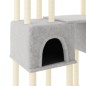 vidaXL Rascador para gatos con postes de sisal gris claro 199 cm vidaXL Rascador para gatos con postes de sisal gris claro 199 cm