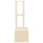 vidaXL Rascador para gatos con postes de sisal color crema 133,5 cm vidaXL Rascador para gatos con postes de sisal color crema 133,5 cm