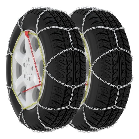 vidaXL Cadenas de nieve para SUV 4x4 2 unidades 16 mm tamaño 390