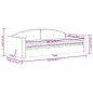vidaXL Sofá cama con colchón terciopelo verde oscuro 90x200 cm
