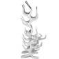 vidaXL Botellero con forma de llama de aluminio plateado 9 botellas vidaXL Botellero con forma de llama de aluminio plateado 9 botellas