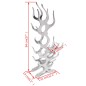 vidaXL Botellero con forma de llama de aluminio plateado 9 botellas vidaXL Botellero con forma de llama de aluminio plateado 9 botellas