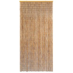 vidaXL Cortina para puerta 90x200 cm bambú  