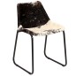 vidaXL Sillas de comedor de cuero auténtico de cabra marrón 2 unidades vidaXL Sillas de comedor de cuero auténtico de cabra marrón 2 unidades