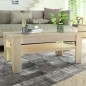 vidaXL Mesa de centro madera de ingeniería roble 110x65x48 cm vidaXL Mesa de centro madera de ingeniería roble 110x65x48 cm