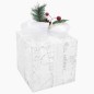 vidaXL Caja regalo decorativa Navidad 3 pzas blanca exterior/interior vidaXL Caja regalo decorativa Navidad 3 pzas blanca exterior/interior