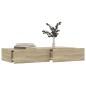 vidaXL Mueble de TV con luces LED roble Sonoma 90x35x15,5 cm