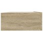 vidaXL Mueble de TV con luces LED roble Sonoma 90x35x15,5 cm