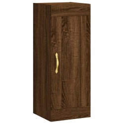 vidaXL Armario de pared madera ingeniería marrón roble 34,5x34x90 cm