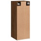 vidaXL Armario de pared madera ingeniería marrón roble 34,5x34x90 cm vidaXL Armario de pared madera ingeniería marrón roble 34,5x34x90 cm