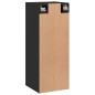 vidaXL Armario de pared madera de ingeniería negro 34,5x34x90 cm vidaXL Armario de pared madera de ingeniería negro 34,5x34x90 cm