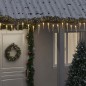 vidaXL Luces carámbanos de Navidad 40 uds acrílico blanco cálido vidaXL Luces carámbanos de Navidad 40 uds acrílico blanco cálido