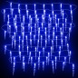 vidaXL Luces carámbano Navidad 100 uds acrílico azul vidaXL Luces carámbano Navidad 100 uds acrílico azul