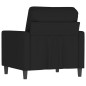 vidaXL Sillón de terciopelo negro 60 cm vidaXL Sillón de terciopelo negro 60 cm
