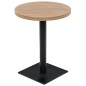 vidaXL Mesa de bar bistró MDF y acero redonda 60x75 cm color roble vidaXL Mesa de bar bistró MDF y acero redonda 60x75 cm color roble
