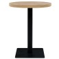 vidaXL Mesa de bar bistró MDF y acero redonda 60x75 cm color roble vidaXL Mesa de bar bistró MDF y acero redonda 60x75 cm color roble