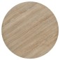 vidaXL Mesa de bar bistró MDF y acero redonda 60x75 cm color roble vidaXL Mesa de bar bistró MDF y acero redonda 60x75 cm color roble