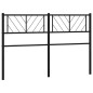 vidaXL Cabecero de metal negro 120 cm
