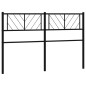 vidaXL Cabecero de metal negro 120 cm
