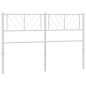 vidaXL Cabecero de metal blanco 120 cm