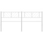 vidaXL Cabecero de metal blanco 193 cm vidaXL Cabecero de metal blanco 193 cm