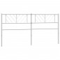 vidaXL Cabecero de metal blanco 193 cm vidaXL Cabecero de metal blanco 193 cm
